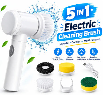 5-in-1 Magic Electric Cleaning Brush | Powerful Spin Scrubber
