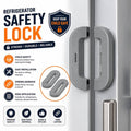 Premium Quality Fridge Lock | Baby Safety Refrigerator Door Lock | Self-Adhesive Double Press Unlock System - My Store